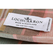 Locharron of Scotland Alba Dundee Fine Merino Scarf - Pink/Grey/Yellow