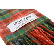 Locharron of Scotland Bowhill Caledonia Ancient Lambswool Tartan Scarf - Red/Green/Yellow