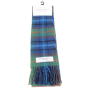 Locharron of Scotland Bowhill New York City Tartan Lambswool Tartan Scarf - Green/Blue