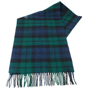 Locharron of Scotland Darwin Black Watch Modern Oversized Lambswool Scarf - Navy/Green/Black