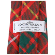 Locharron of Scotland Reiver Bruce Modern Tartan Tie - Red/Dark Green