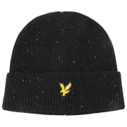 Lyle & Scott Donegal Scarf and Beanie Gift Set - Jet Black