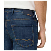 MAC Jeans Arne Pipe Hemp Denim Jeans - Dark Blue 3D Wash
