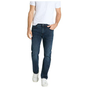 MAC Jeans Arne Recycled Denim Jeans - Deep Blue Authentic Used