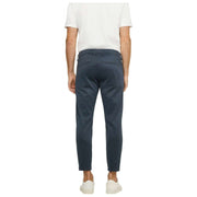 MAC Jeans Griffin Printed Jersey Trousers - Sea Storm Blue