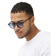 MessyWeekend New Depp Sunglasses - Black/Gradient Blue