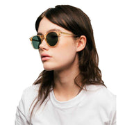 MessyWeekend New Depp Sunglasses - Champagne/Green