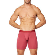 Obviously PrimeMan Boxer Brief 9inch Leg - Brick Red