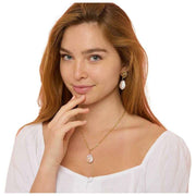 Pearls of the Orient Keishi Large Pearl Pendant Necklace - Gold/White