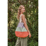 Powder Boho Bag - Lilac/Sage/Tangerine