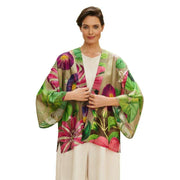 Powder Oversized Botanicals Kimono Jacket - Slate Green