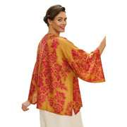 Powder Tapestry Kimono Jacket - Mustard