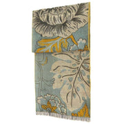 Powder Wild Floral Woven Scarf - Ice Blue