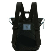 Roka Bantry B Small All Black Recycled Nylon Backpack - Black/Airforce Grey