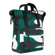 Roka Bantry B Small Urban Rose Camo Recycled Canvas Backpack - Green/White/Black