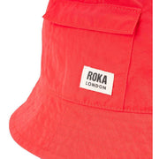 Roka Bedford Recycled Nylon Bucket Hat - Poppy Red