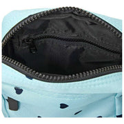 Roka Bond Recycled Canvas Crossbody Bag - Blue/Blue Hearts