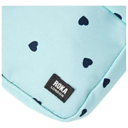 Roka Bond Recycled Canvas Crossbody Bag - Blue/Blue Hearts