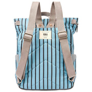 Roka Canfield B Medium Recycled Canvas Backpack - Blue Stripe