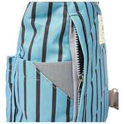 Roka Canfield B Small Recycled Canvas Backpack - Blue Stripe