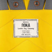 Roka Canfield B Small Sustainable Nylon Backpack - Mustard Yellow