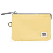 Roka Carnaby Small Recycled Nylon Ripstop Wallet - Citron Yellow