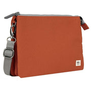 Roka Carnaby XL Recycled Canvas Crossbody Bag - Pumpkin Orange