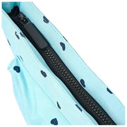 Roka Kennington B Medium Recycled Canvas Crossbody Bag - Blue/Blue Hearts