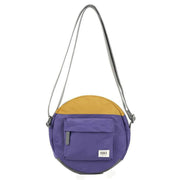 Roka Paddington B Creative Waste Two Tone Recycled Nylon Crossbody Bag - Corn Yellow/Mulberry Purple