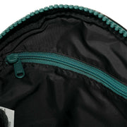 Roka Paddington B Small All Black Recycled Nylon Crossbody Bag - Black/Teal