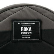 Roka Paddington B Small Creative Waste Two Tone Recycled Nylon Crossbody Bag - Black/Graphite Grey