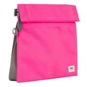 Roka Stratford Recycled Nylon Sling Bag - Neon Pink