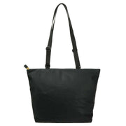 Roka Trafalgar B All Black Recycled Nylon Tote Bag - Black/Corn Yellow