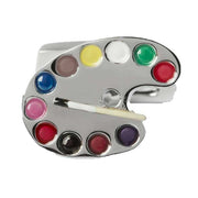 Simon Carter Artists Palette Cufflinks - Silver/Multi-colour