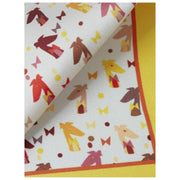 Simon Carter Gervaise Pocket Square - White/Yellow/Orange