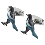 Simon Carter Magpie Cufflinks - Blue/Black/Silver