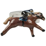 Simon Carter Race Horse Cufflinks - Brown/Silver