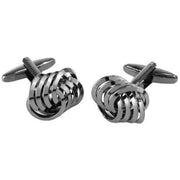 Sophos 8 Linked Loops Cufflinks - Gunmetal Grey