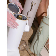 Stackers Champagne Bottle Bag - White Pebble