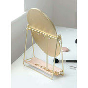 Stackers Dressing Table Mirror and Jewellery Stand - Blush/Gold