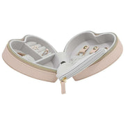 Stackers Heart Travel Jewellery Box - Blush Raffia