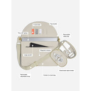 Stackers Sleek Laptop and Cable Tidy Bag - Oatmeal Cream