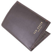 Ted Baker Zackory Leather Card Holder Wallet - Chocolate Brown