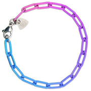 Ti2 Titanium Paperclip Bracelet - Pink