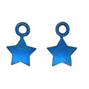 Ti2 Titanium Star Charms - Dark Blue