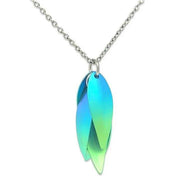 Ti2 Titanium Wild Orchid Pendant - Green