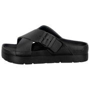 Totes SOLBOUNCE Bounce Cross Front Buckle Sandals - Black