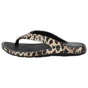 Totes SOLBOUNCE Bounce Flip Flops - Leopard Brown