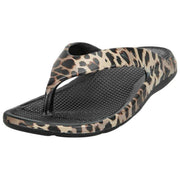 Totes SOLBOUNCE Bounce Flip Flops - Leopard Brown