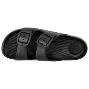 Totes SOLBOUNCE Double Buckle Sliders - Black